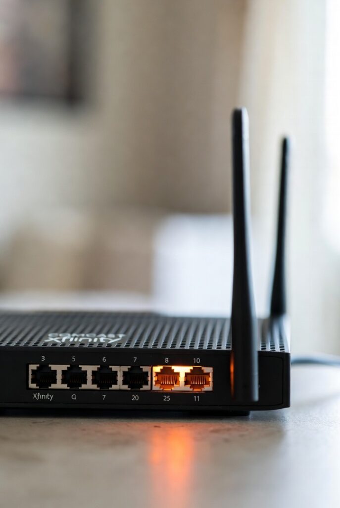 xfinity router blinking orange