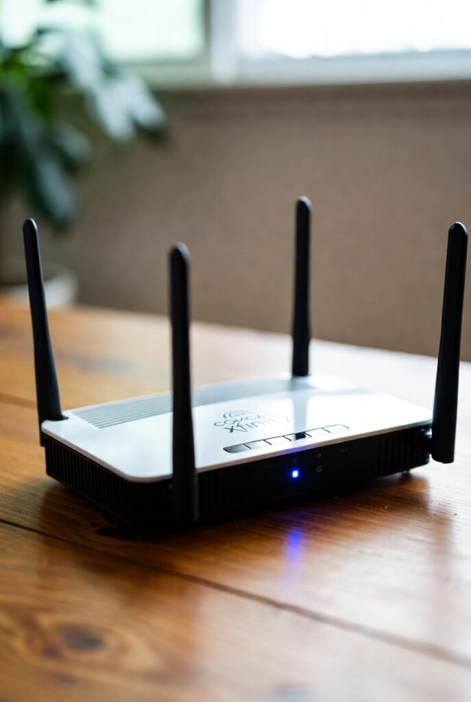 xfinity router blinking blue