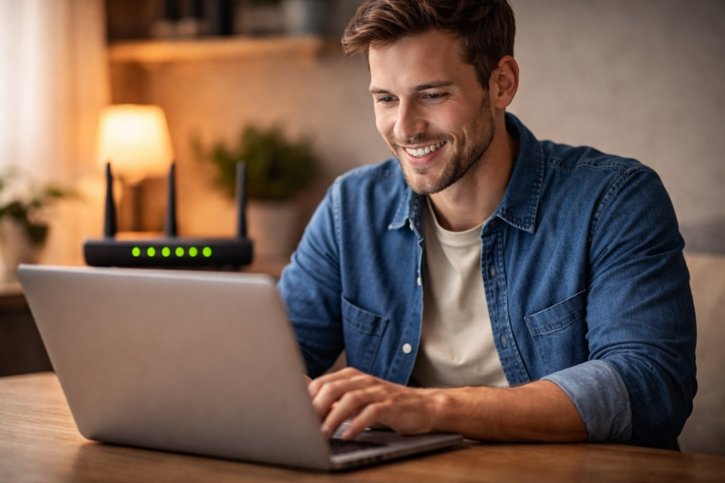 Router Blinking Red Light? Here's How to Fix It Fast 2026 internet connection restored after fixing router red light issue